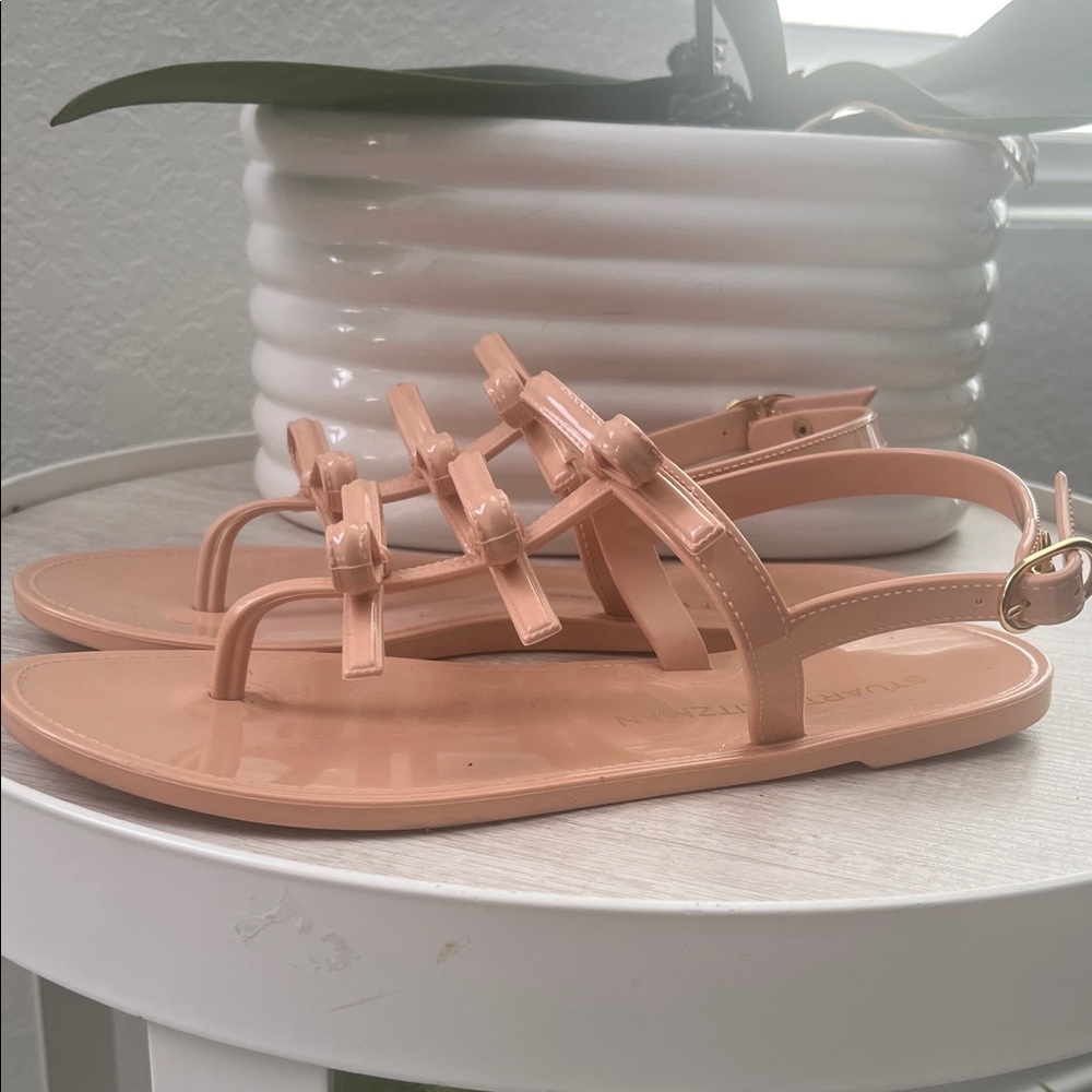 Stuart Weitzman Women's Nude Sandals - Picture 4 of 11